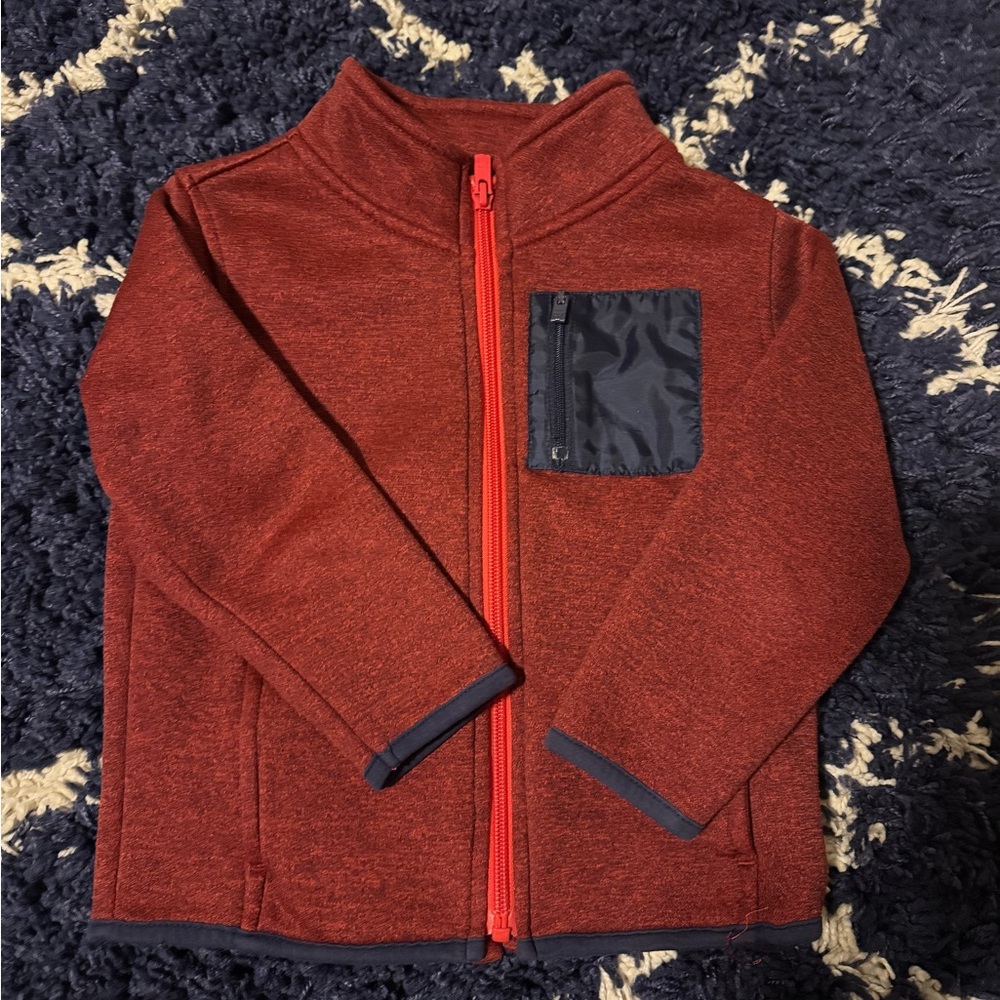 Gap 3T Kids Red Zip-Up Jacket